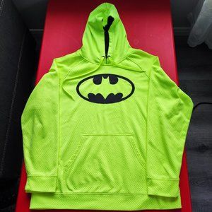 Batman neon colour long sleeve hoodie men's size XL